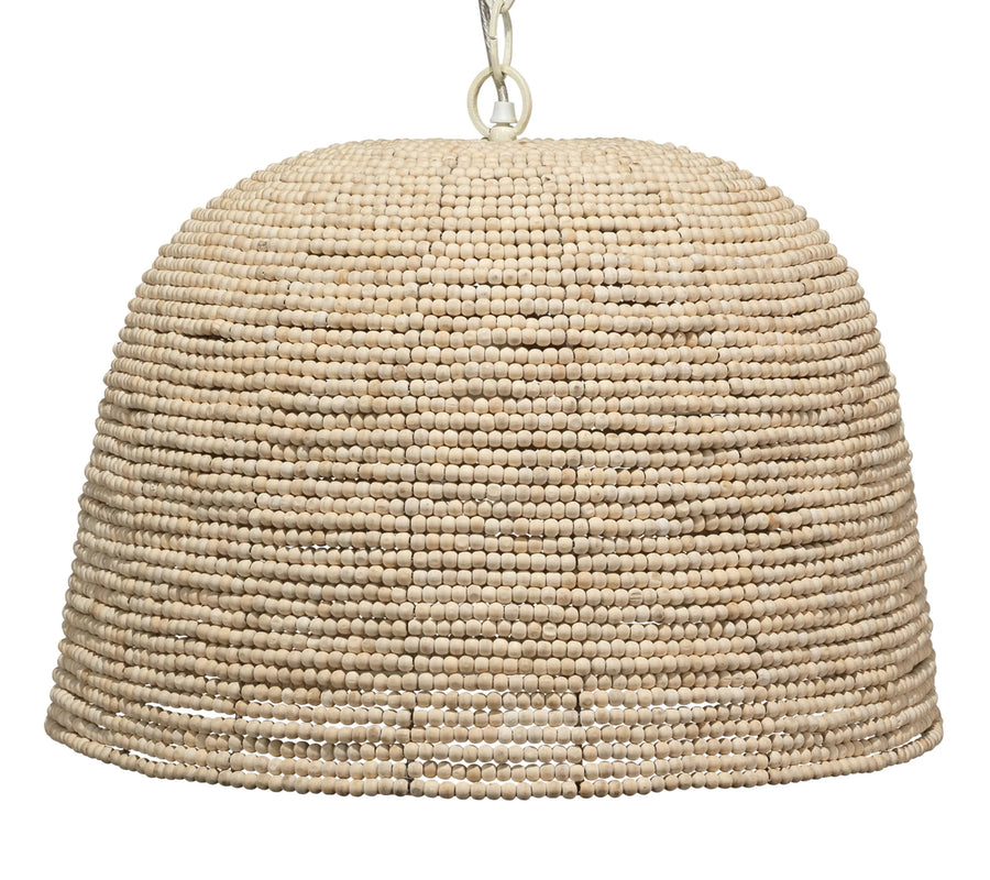SwayLiving High Tide Wood Beaded 1-Light Pendant PENDANT LIGHTING