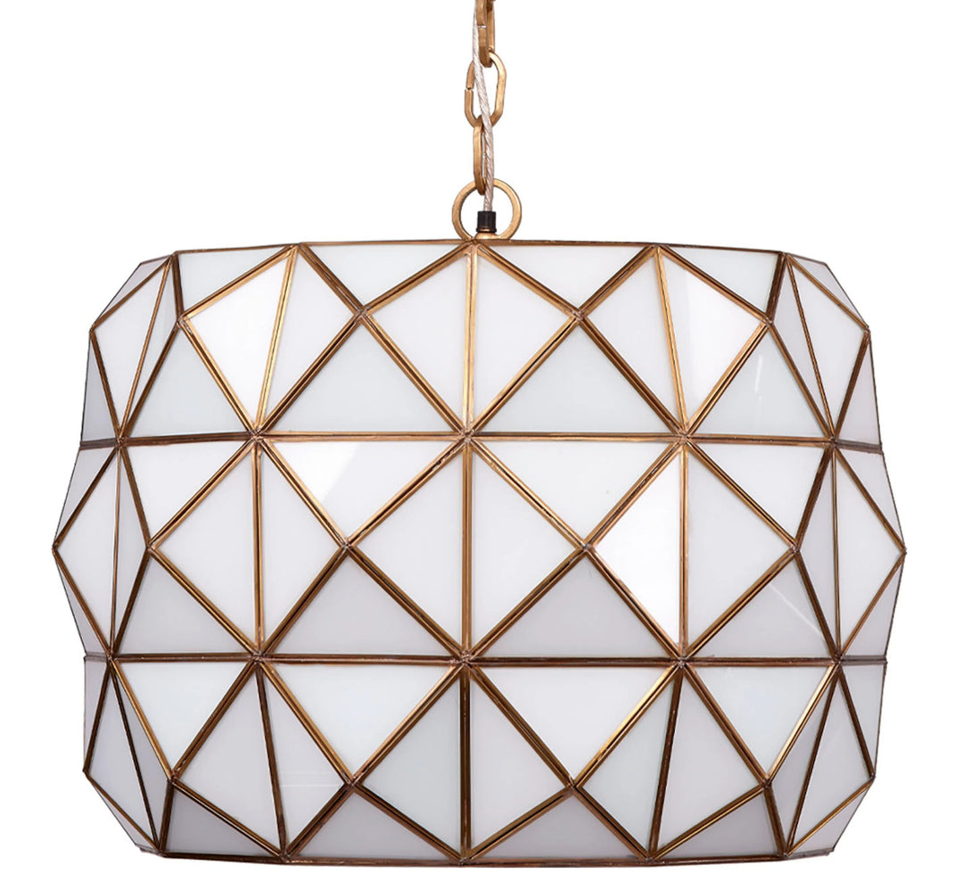 SwayLiving Hollywood 1-Light Glass and Metal Pendant PENDANT LIGHTING