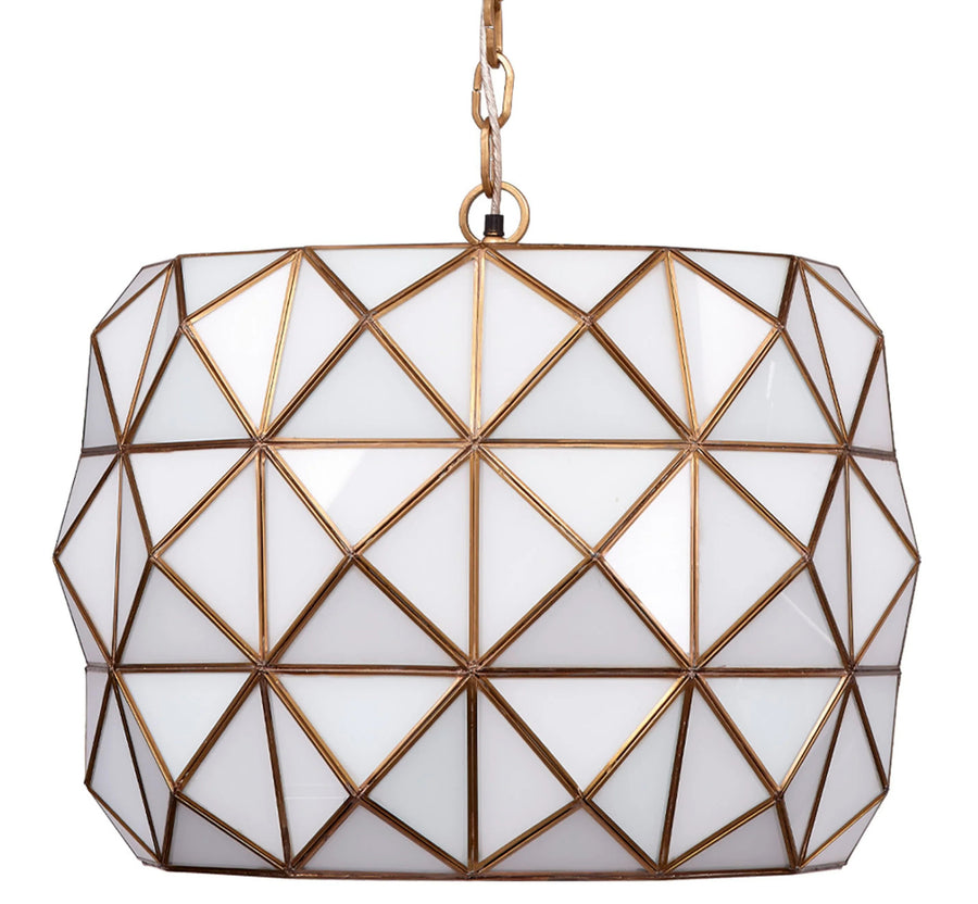 SwayLiving Hollywood 1-Light Glass and Metal Pendant PENDANT LIGHTING