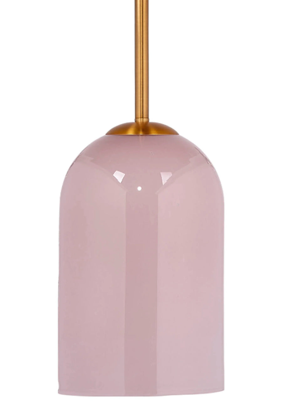 SwayLiving Holt 1-Light Glass Pendant, Pink PENDANT LIGHTING