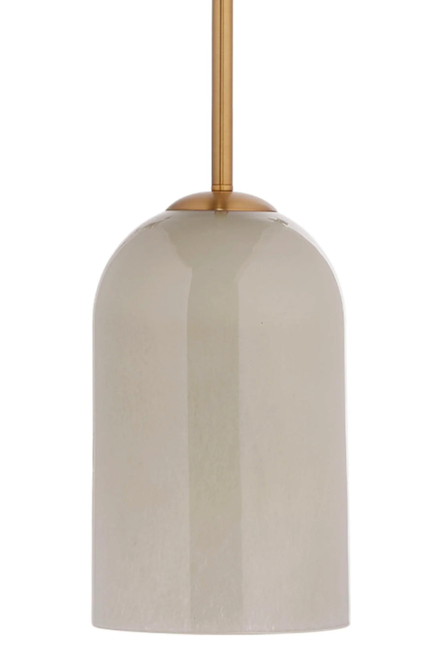 SwayLiving Holt 1-Light Glass Pendant, Taupe PENDANT LIGHTING
