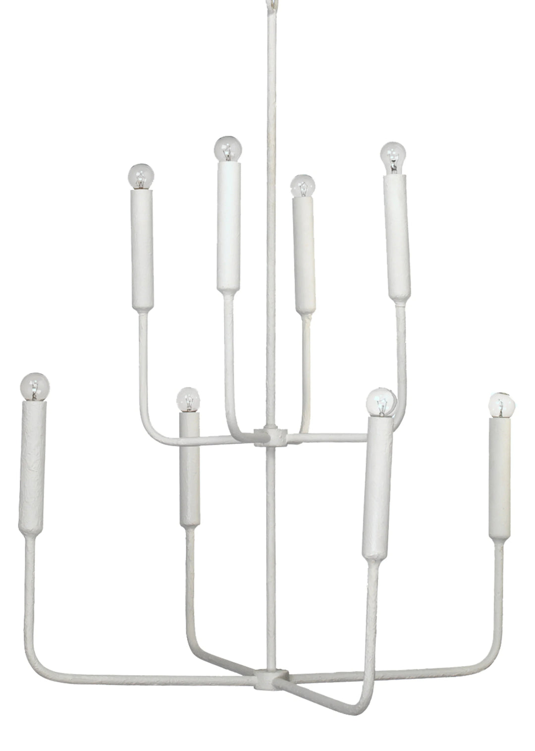 SwayLiving Mercer Two-Tier Gesso Chandelier CHANDELIERS