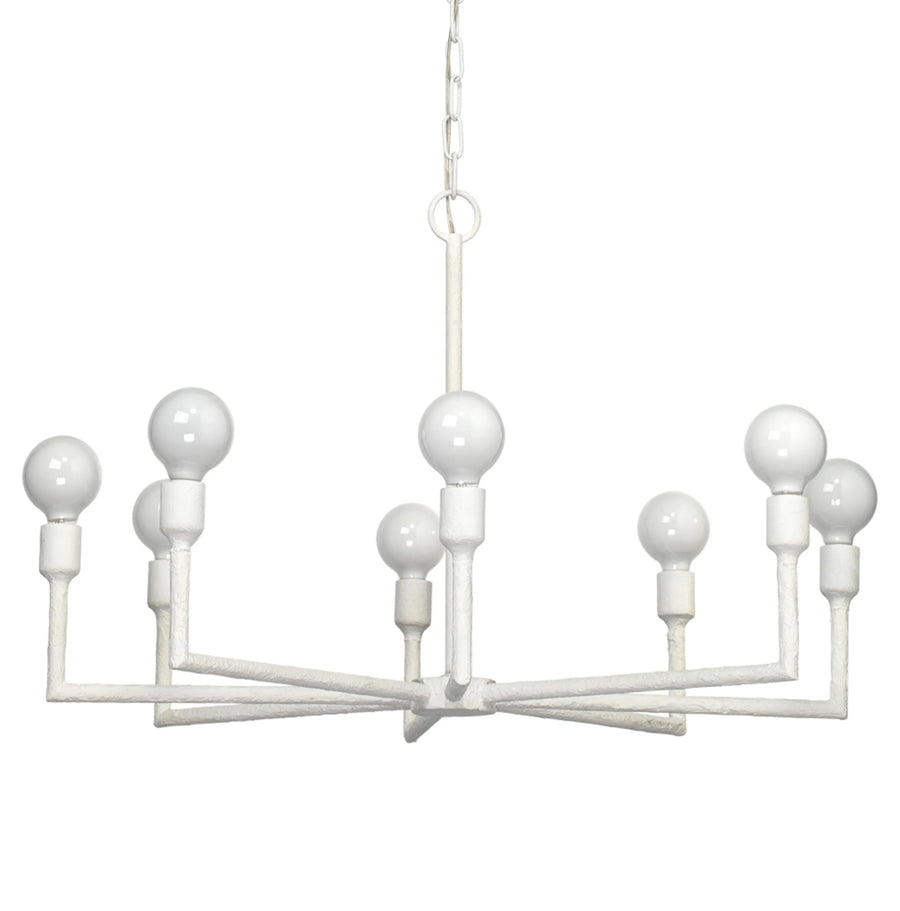 SwayLiving Park 8-Light Gesso Chandelier CHANDELIERS
