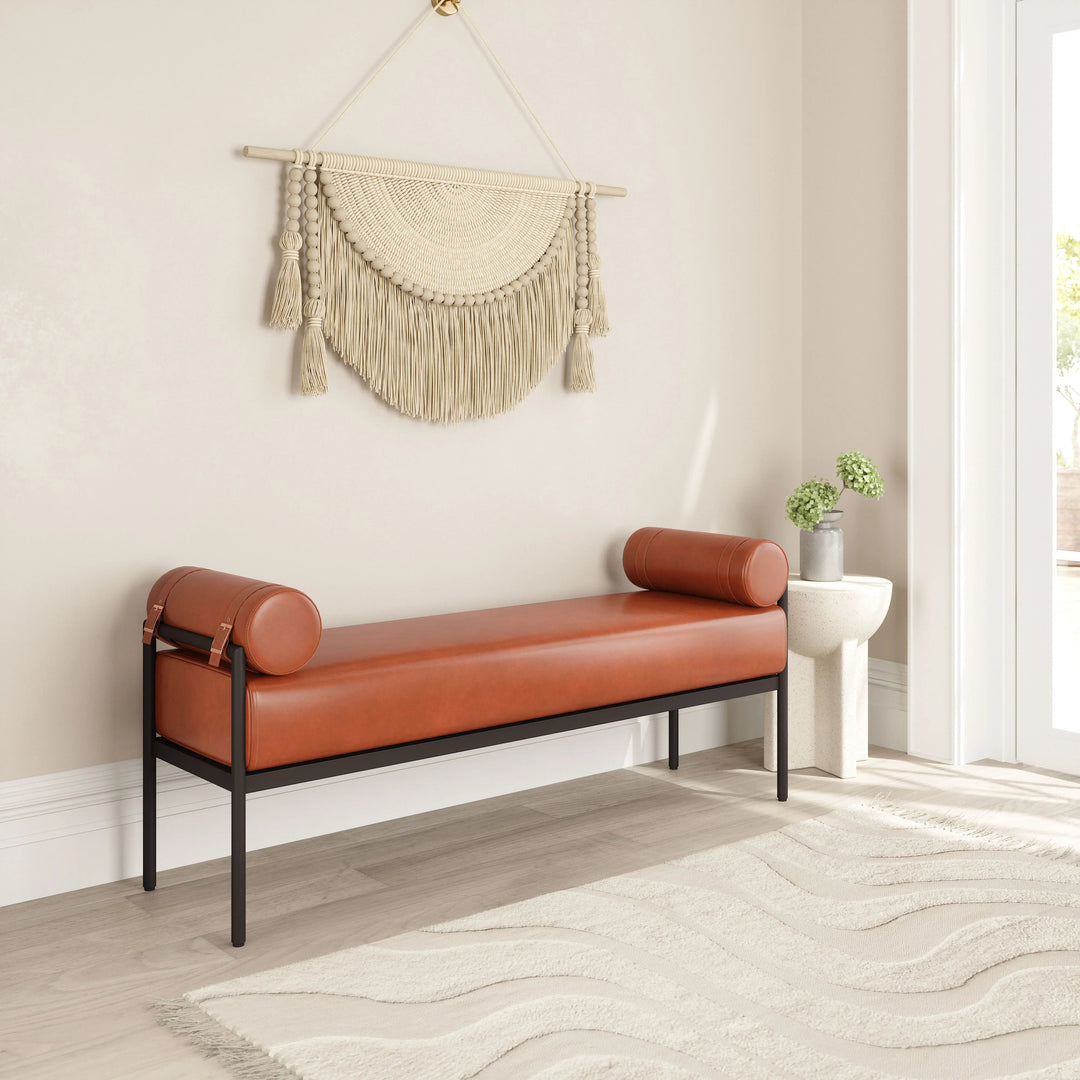SwayLiving Barrow Bench Brown BENCHES
