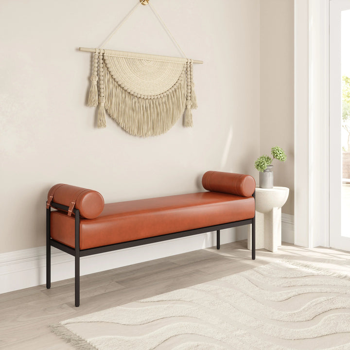 SwayLiving Barrow Bench Brown BENCHES