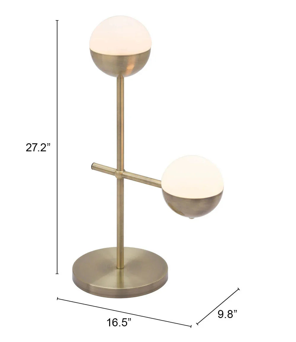 SwayLiving Waterloo Table Lamp White & Bronze TABLE LAMPS