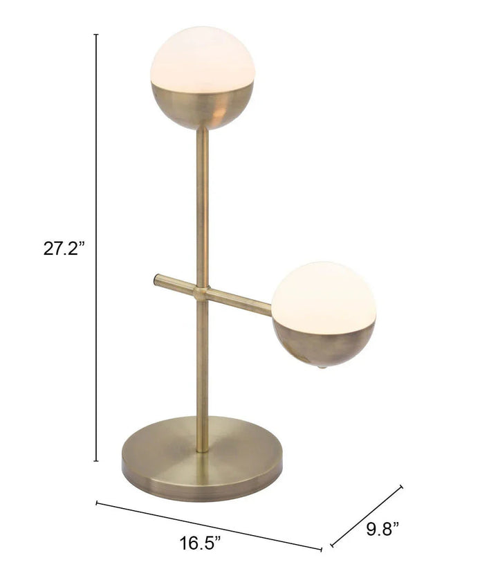 SwayLiving Waterloo Table Lamp White & Bronze TABLE LAMPS