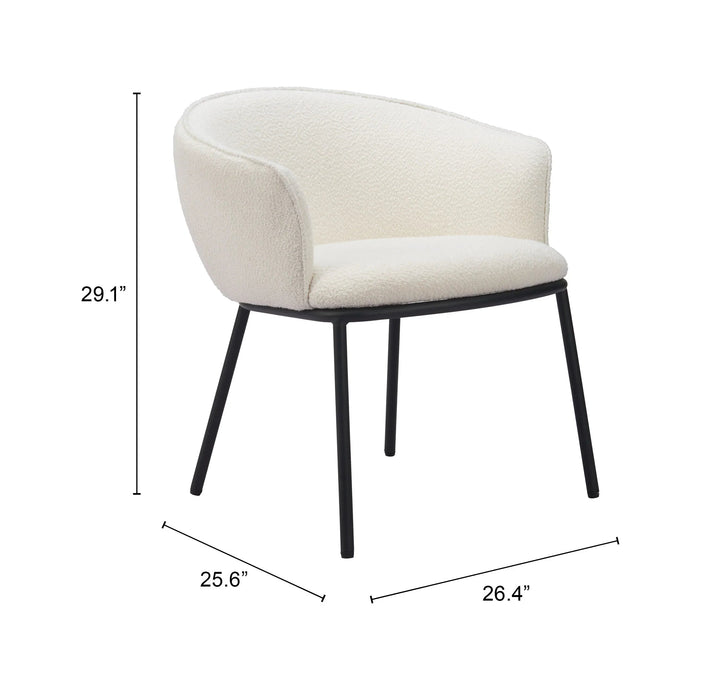 SwayLiving Essen Dining Chair Ivory - Set of 2 DINING CHAIRS