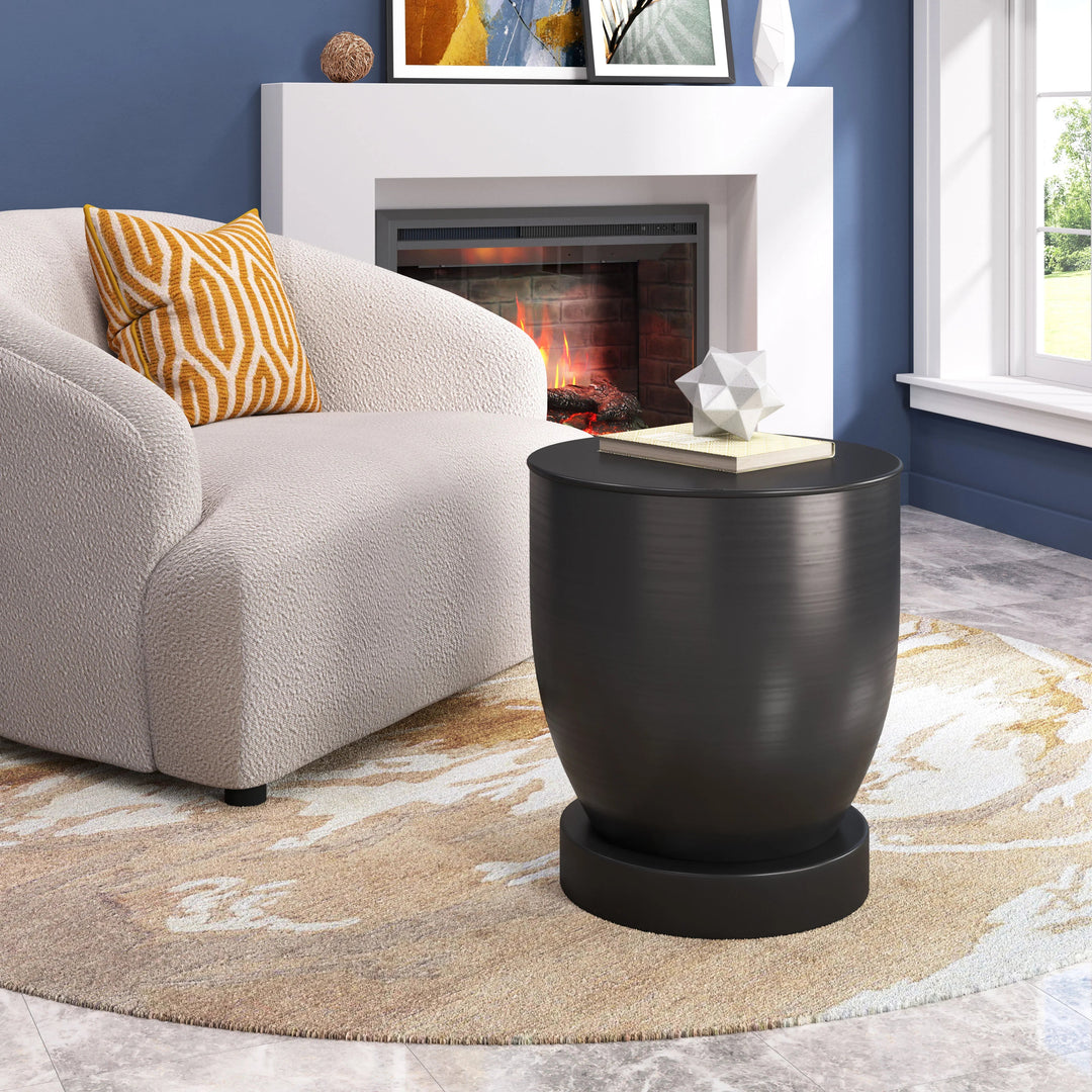 SwayLiving Baku Side Table Black ACCENT TABLES