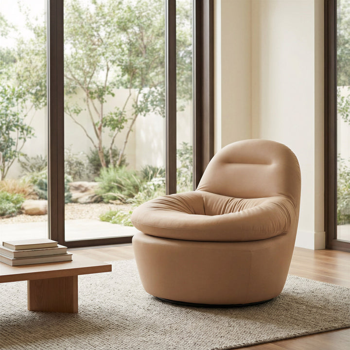 Reva Swivel Chair Tan