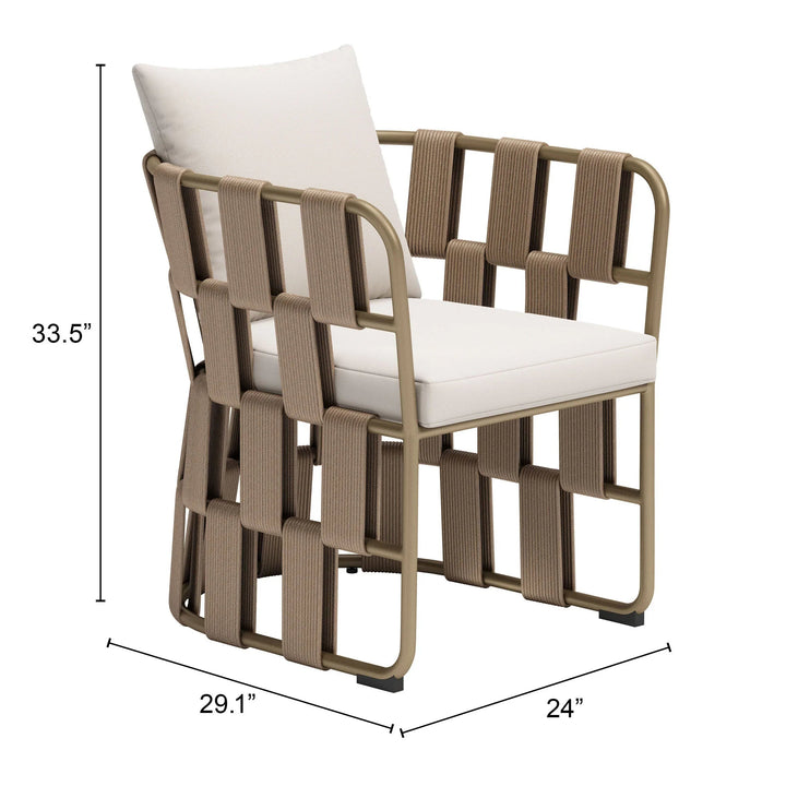 SwayLiving Quadrat Dining Chair White OUTDOOR DINING CHAIRS