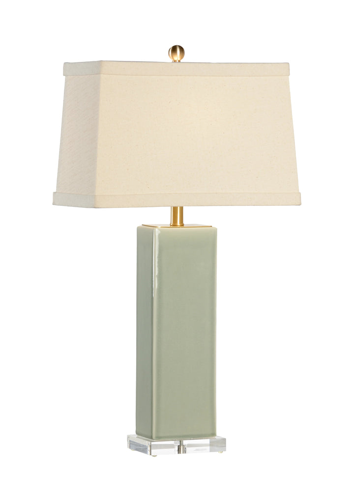 Green Glaze/Antique Brass/Clear