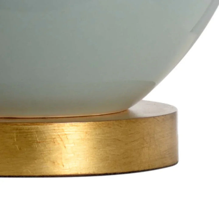 Celadon Glaze/Antique Gold Leaf