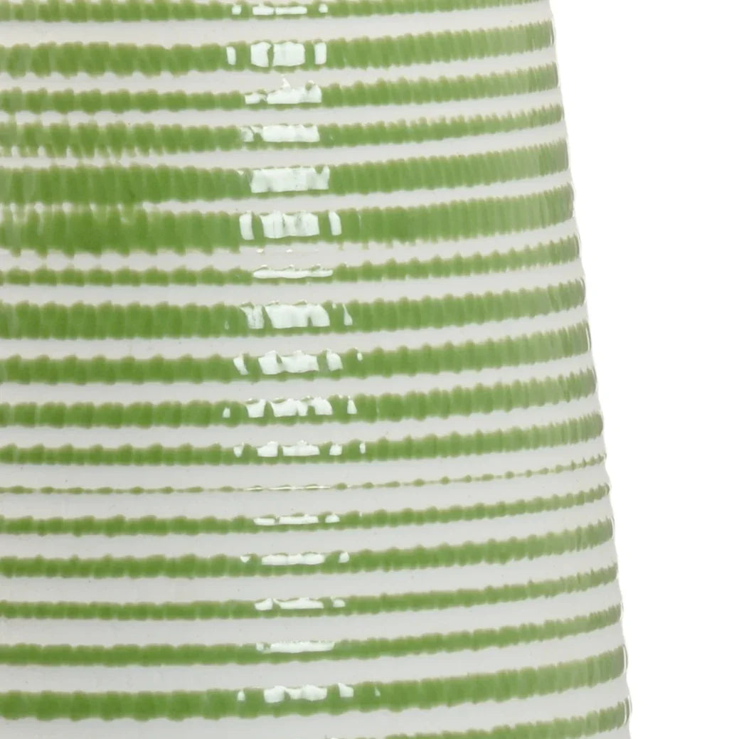 Green/White Glaze/Antique Gold Leaf
