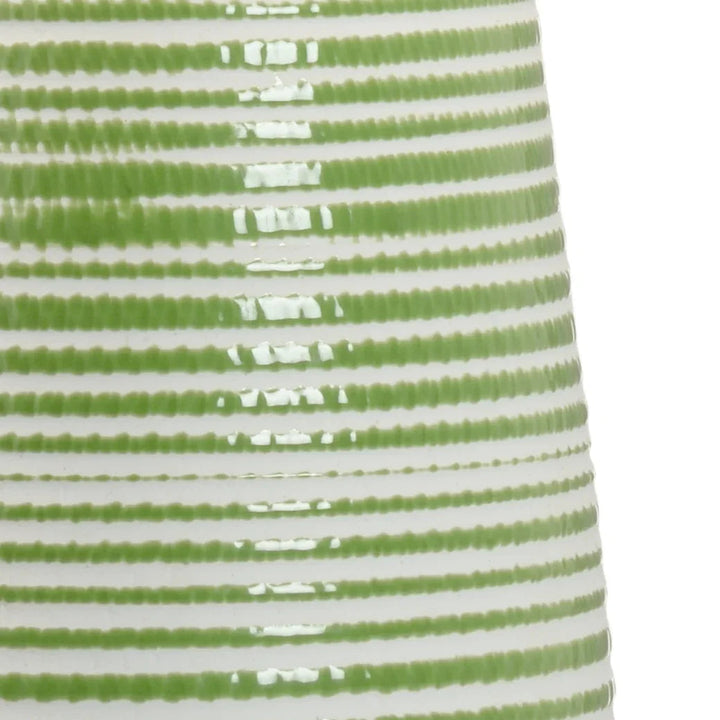 Green/White Glaze/Antique Gold Leaf