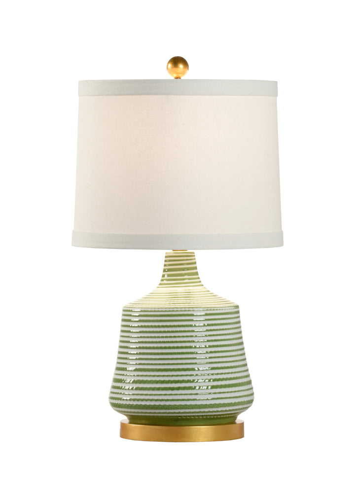 Green/White Glaze/Antique Gold Leaf