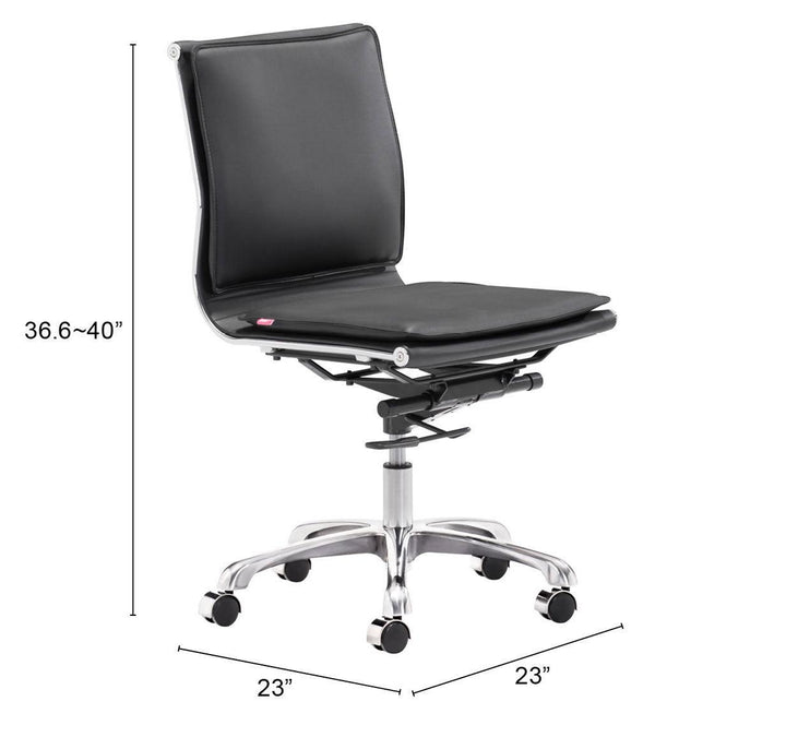 SwayLiving LIDER PLUS ARMLESS OFFICE CHAIR OFFICE CHAIRS