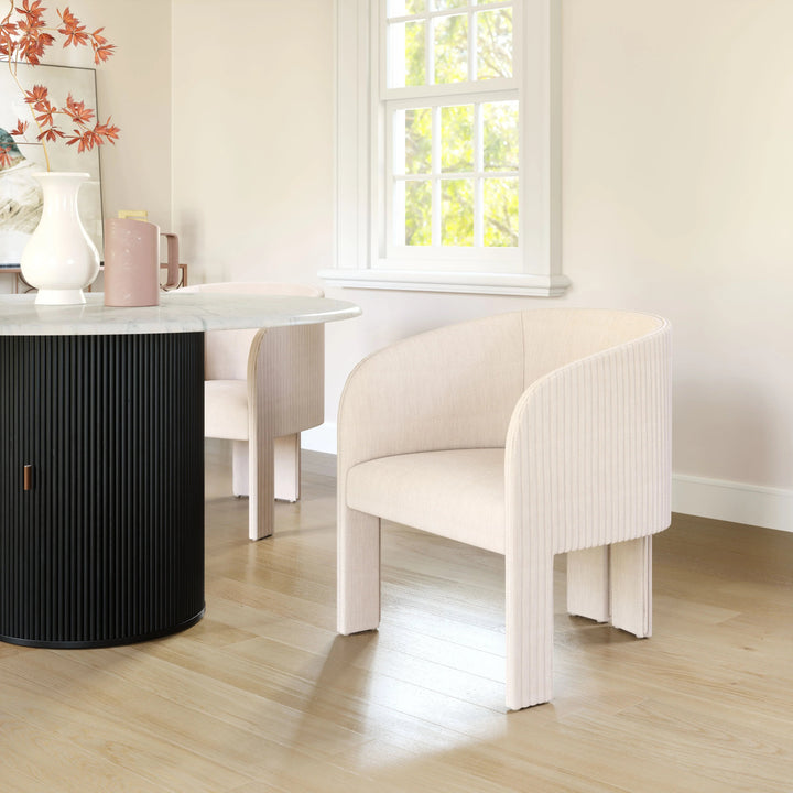 SwayLiving Hull Accent Chair Beige ACCENT + LOUNGE CHAIRS