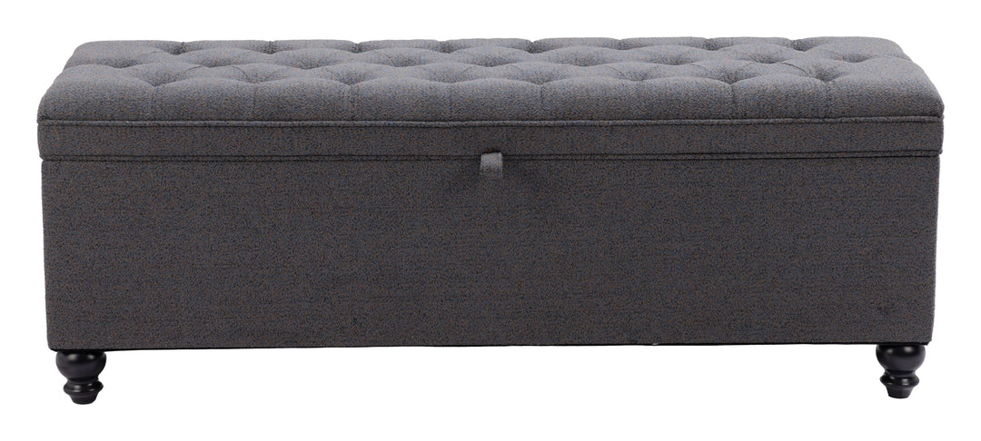 SwayLiving Halifax Storage Bench Gravel Gray BENCHES