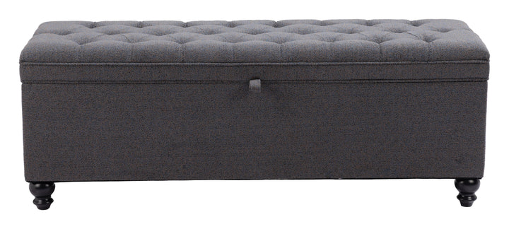 SwayLiving Halifax Storage Bench Gravel Gray BENCHES