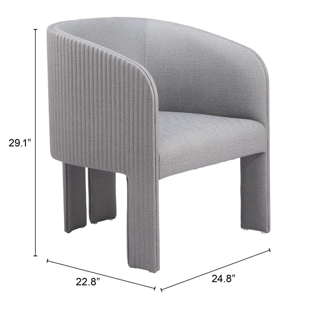 SwayLiving Hull Accent Chair Slate Gray ACCENT + LOUNGE CHAIRS