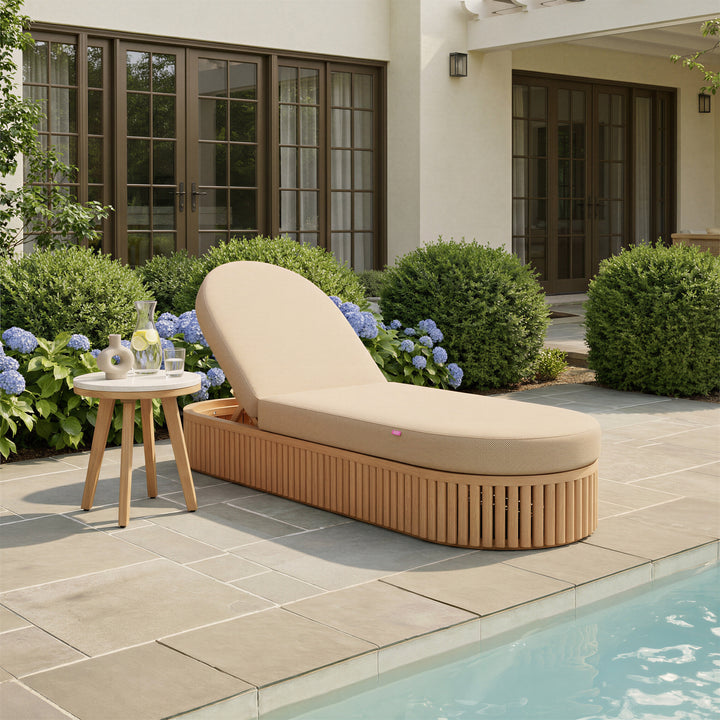 Sakina Chaise Lounge Brown