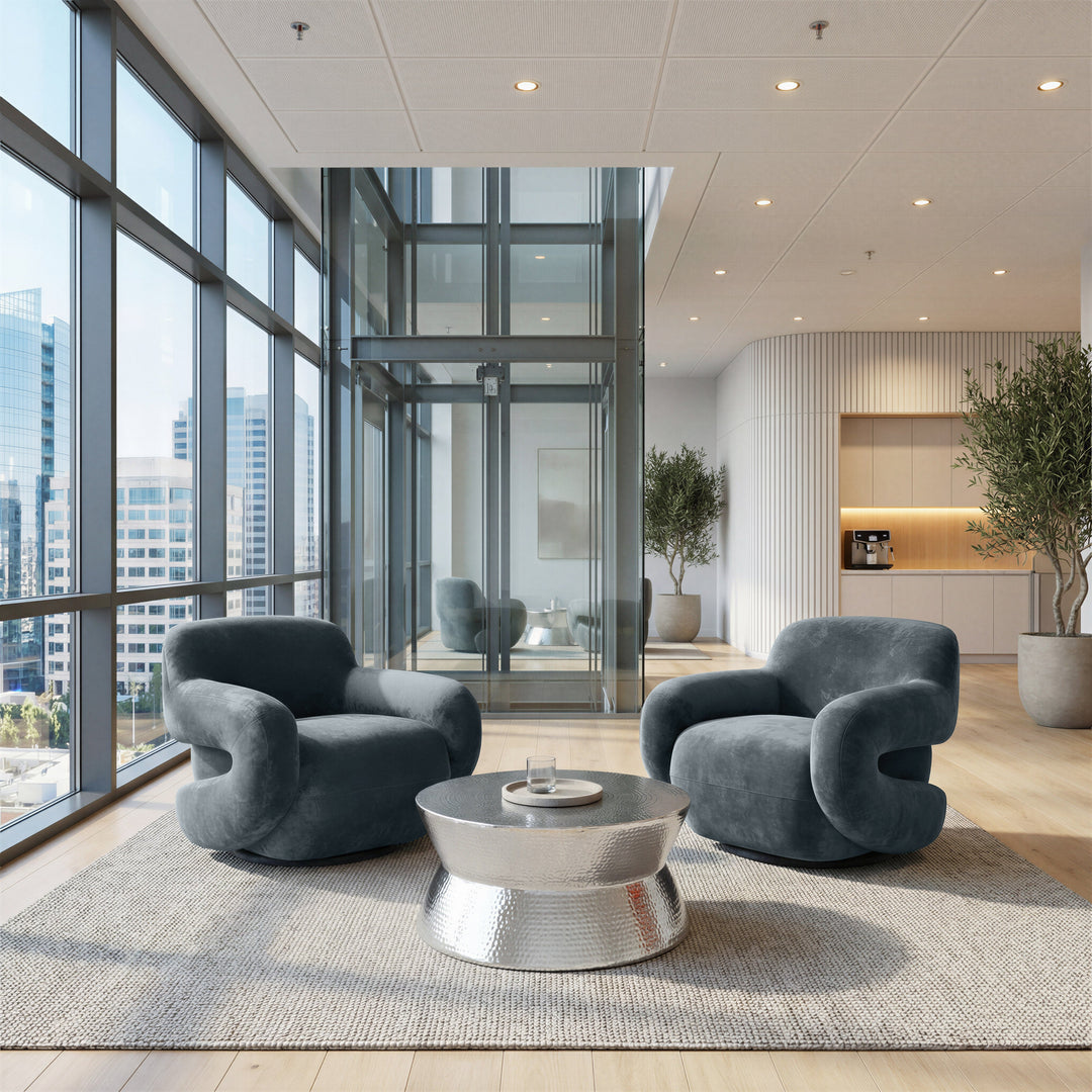 Boble Swivel Chair Storm Gray