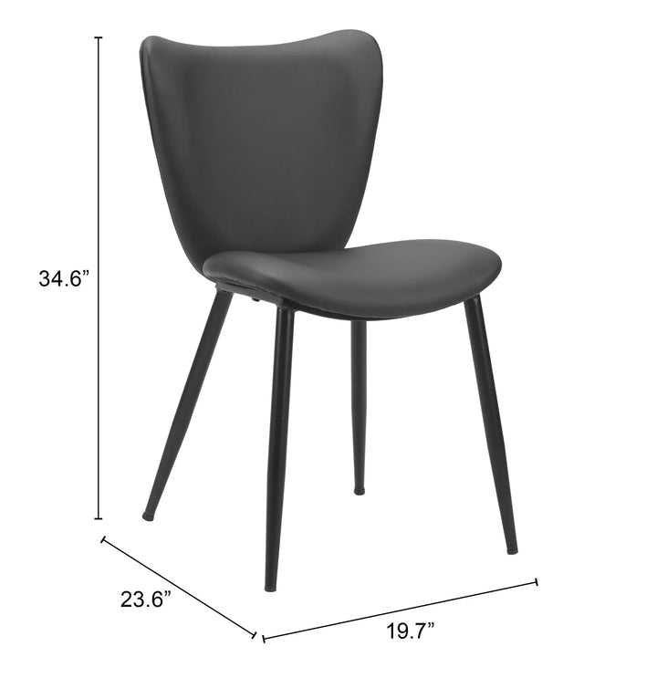 SwayLiving Prestige Dining Chair (Set of 2) Black DINING CHAIRS