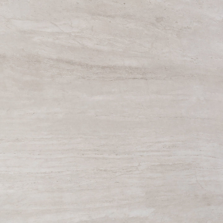 Plinn Dining Table Light Beige & White