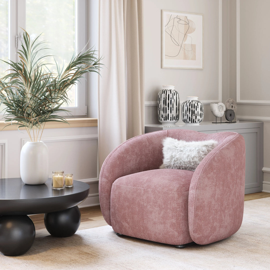 SwayLiving Tallin Accent Chair Mauve Pink ACCENT + LOUNGE CHAIRS