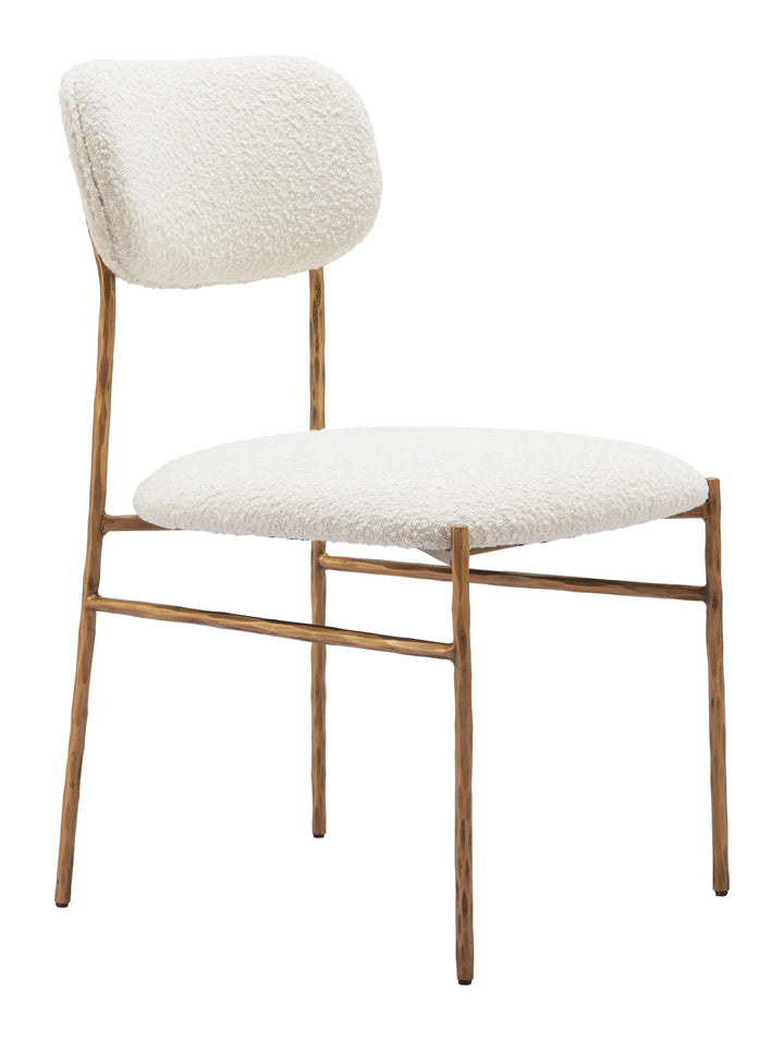SwayLiving Sydhavnen Dining Chair Cream & Gold - Set of 2 DINING CHAIRS