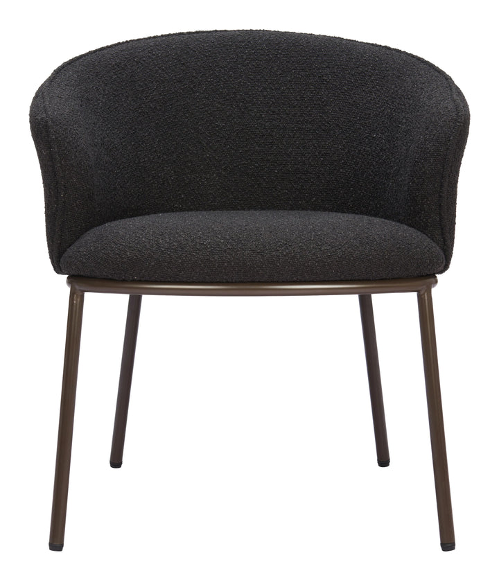 SwayLiving Essen Dining Chair Black & Bronze - Set of 2 DINING CHAIRS