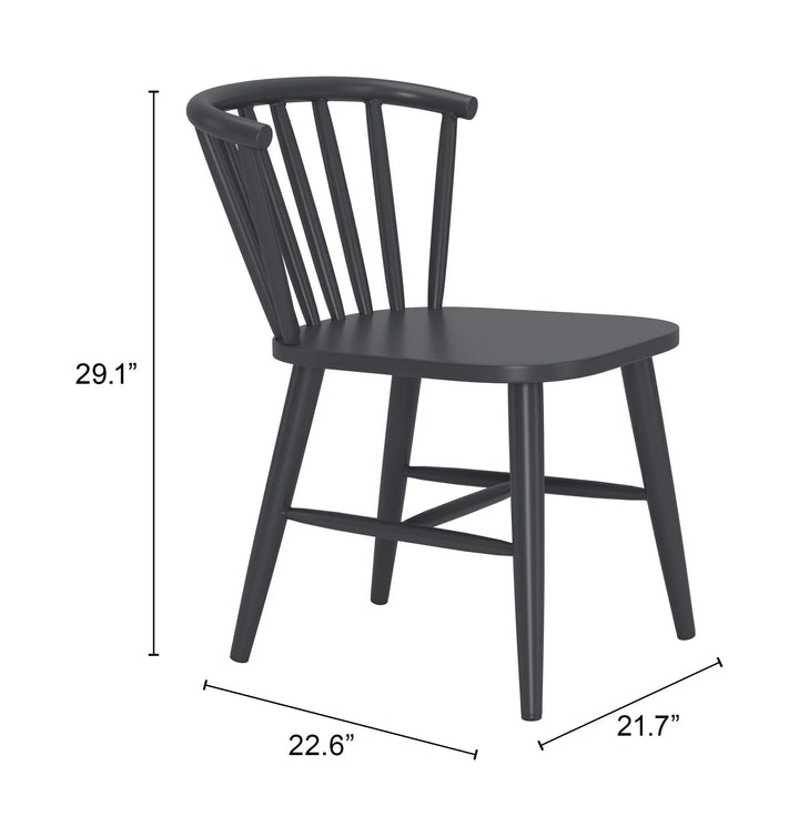 SwayLiving Shio Dining Chair Black - Set of 2 DINING CHAIRS