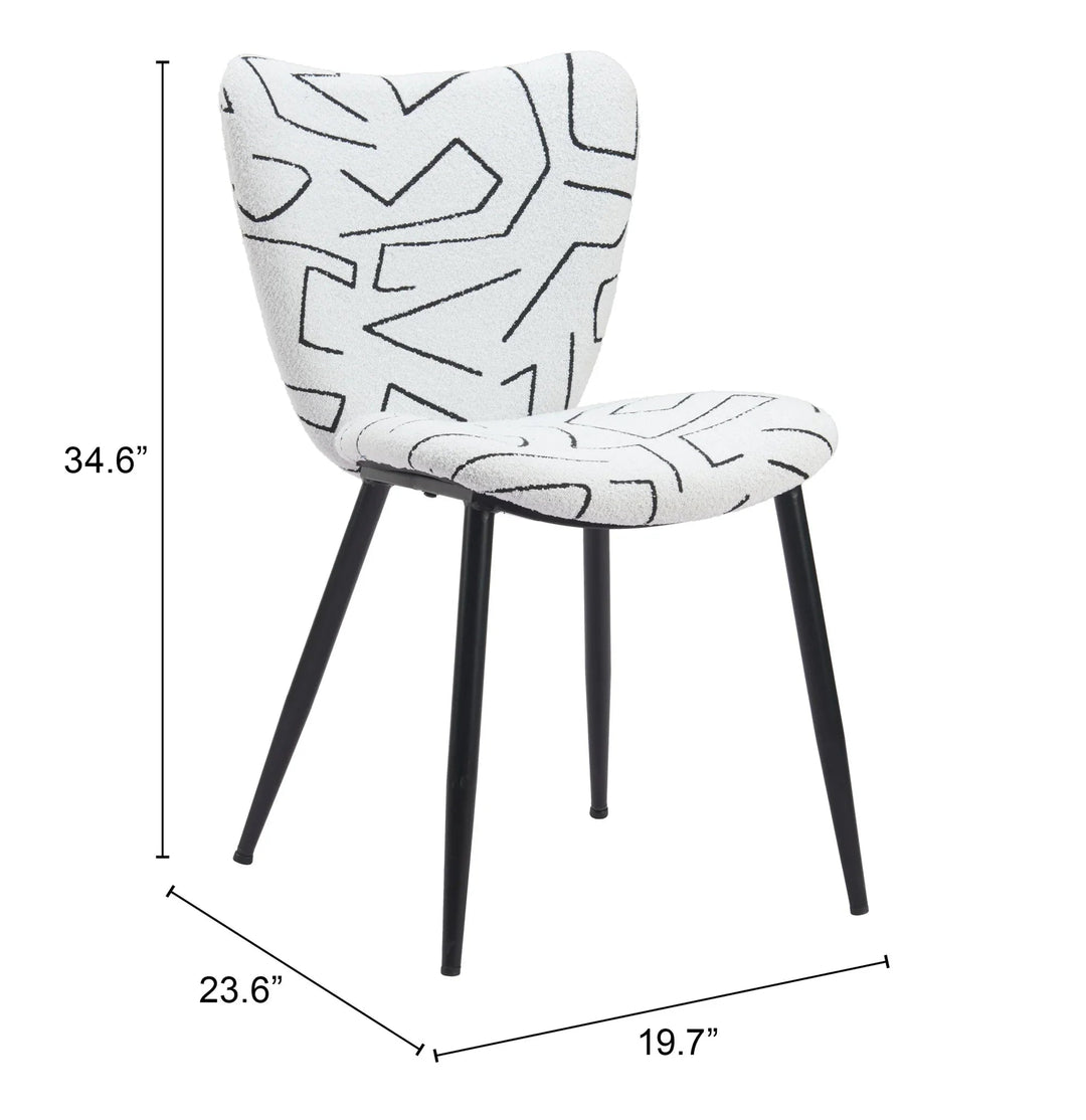 SwayLiving Prestige Dining Chair (Set of 2) White DINING CHAIRS