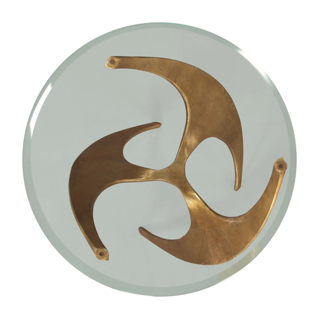 SwayLiving Sabel Side Table Gold ACCENT TABLES