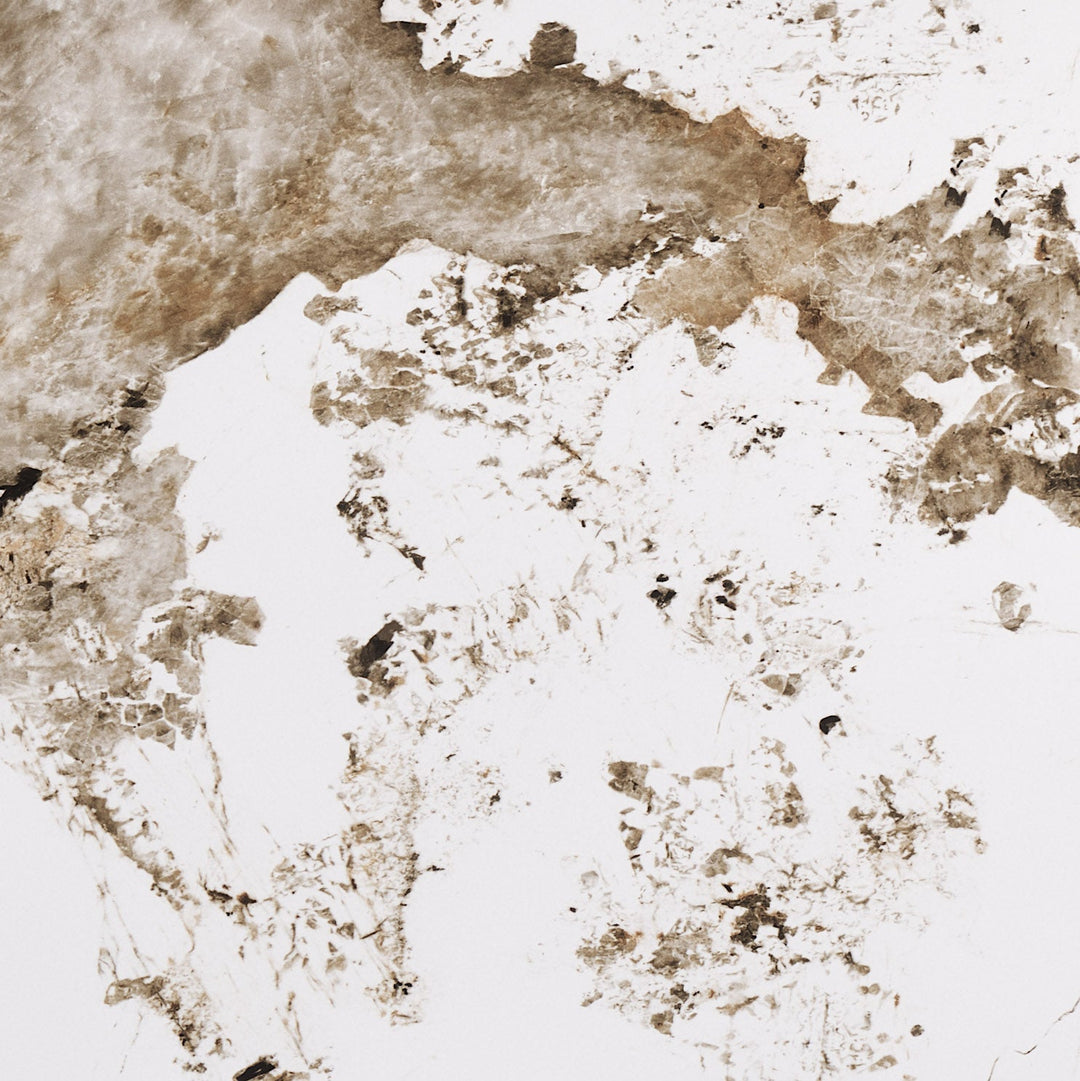 Armana Dining Table White & Brown