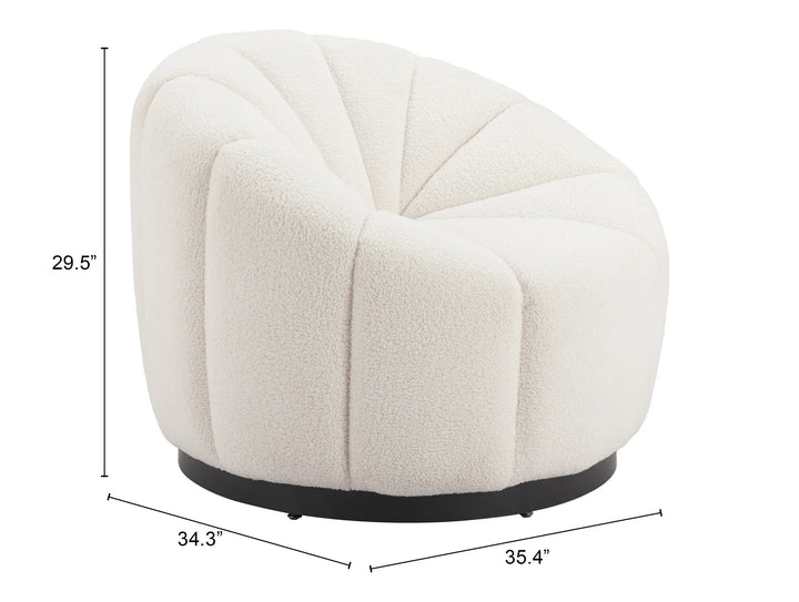 SwayLiving Bhutan Accent Chair Cream ACCENT + LOUNGE CHAIRS