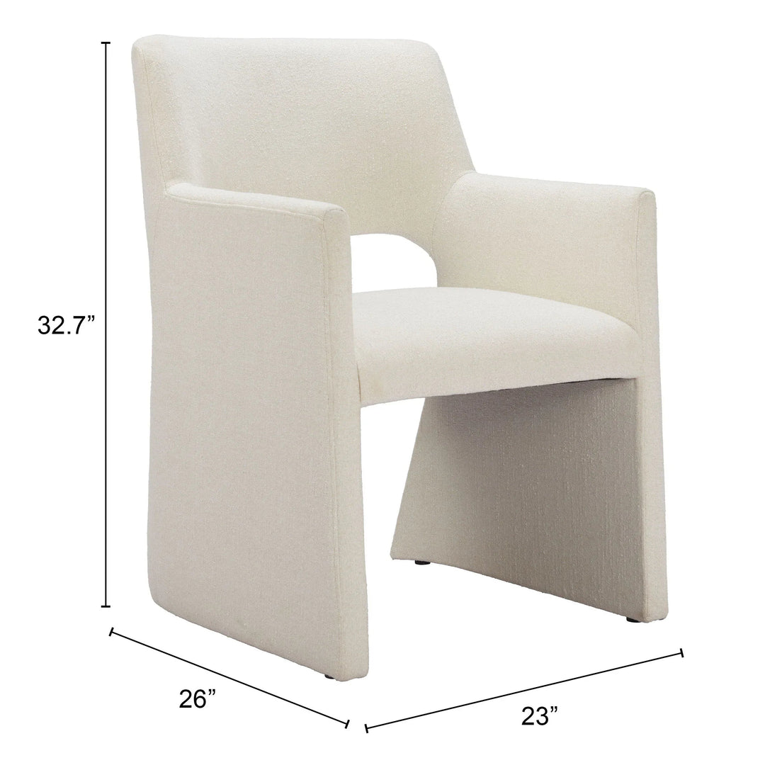 SwayLiving Minet Dining Chair Linen White - Set of 2 DINING CHAIRS
