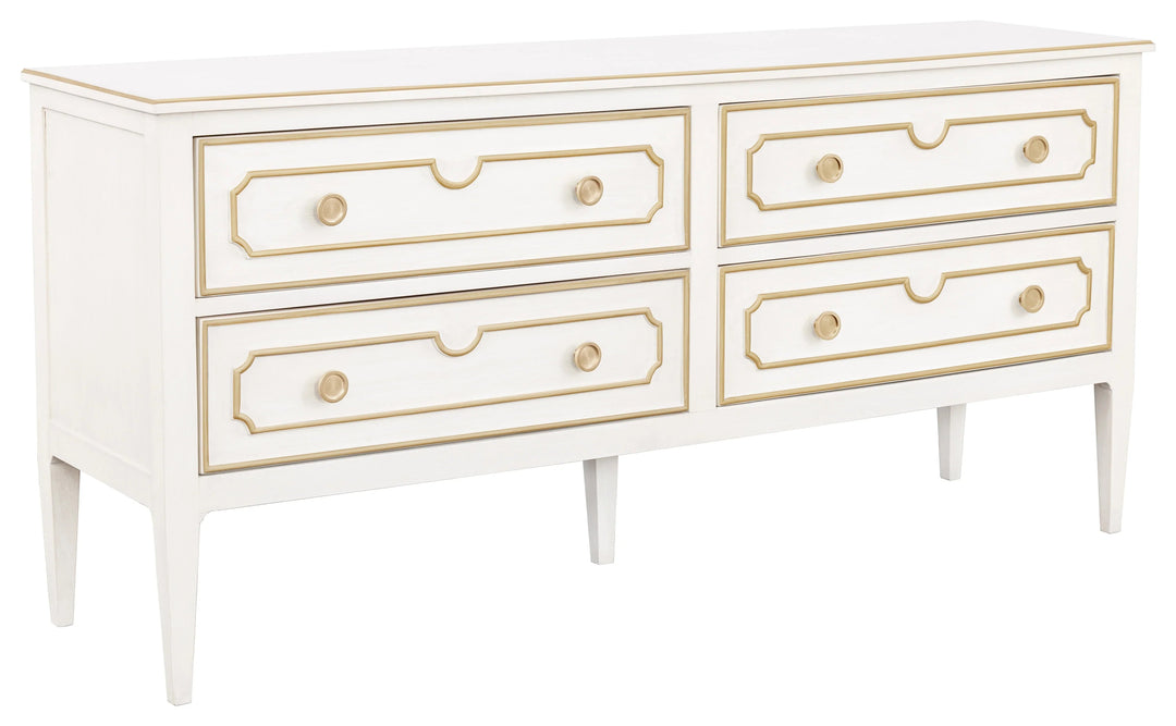 Walnut Solids and Veneers, Antique Gold