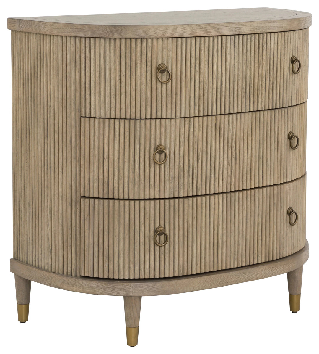 SwayLiving SwayLiving Everett Three Drawer Demilune Chest