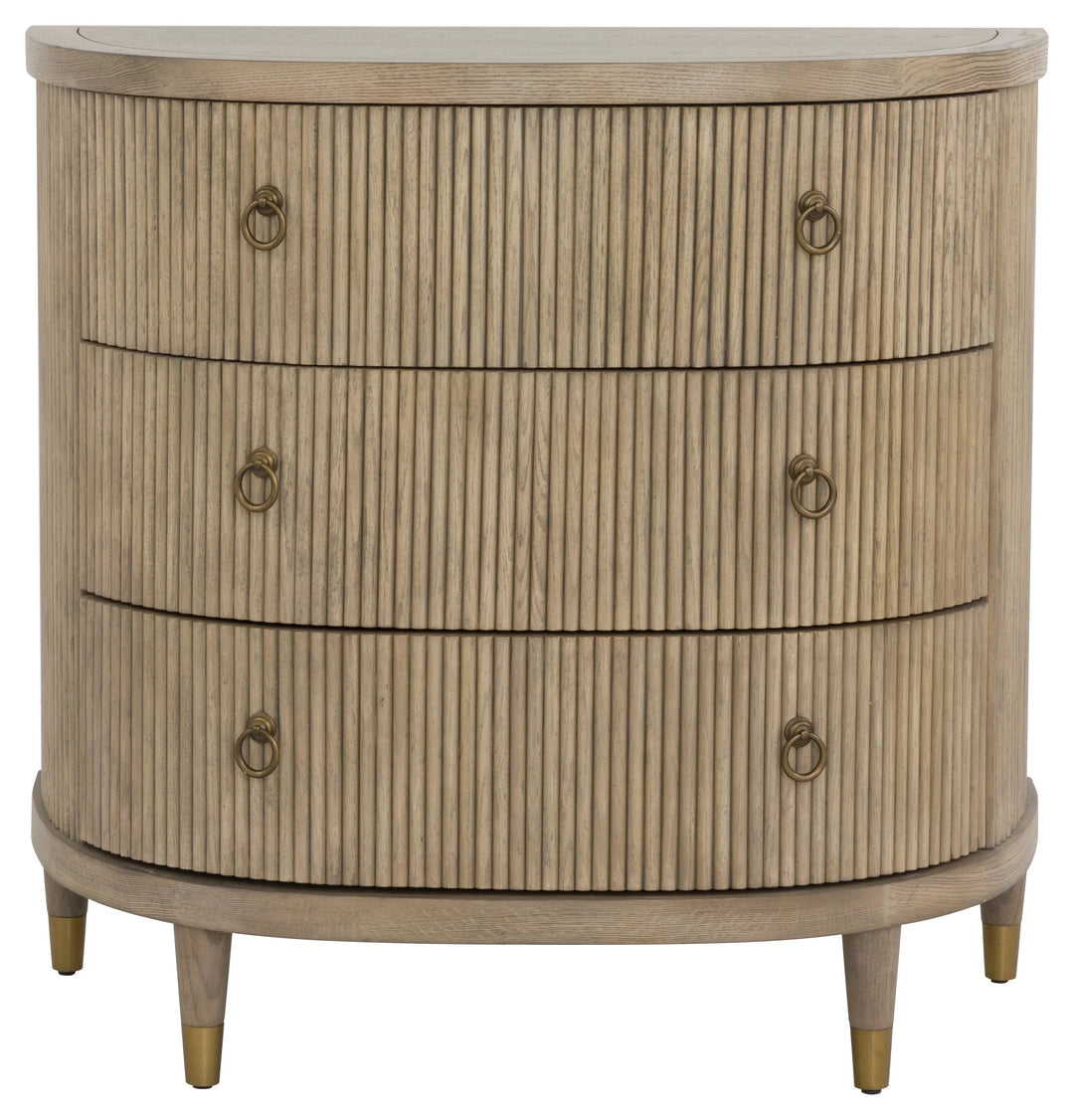 SwayLiving SwayLiving Everett Three Drawer Demilune Chest