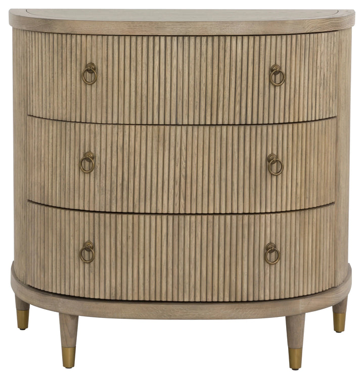 SwayLiving SwayLiving Everett Three Drawer Demilune Chest