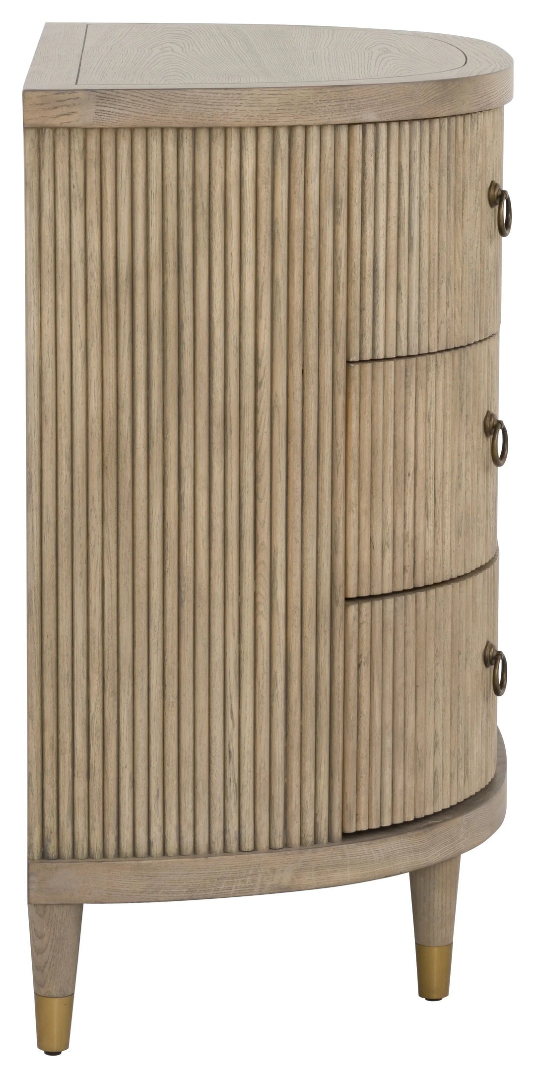 SwayLiving SwayLiving Everett Three Drawer Demilune Chest