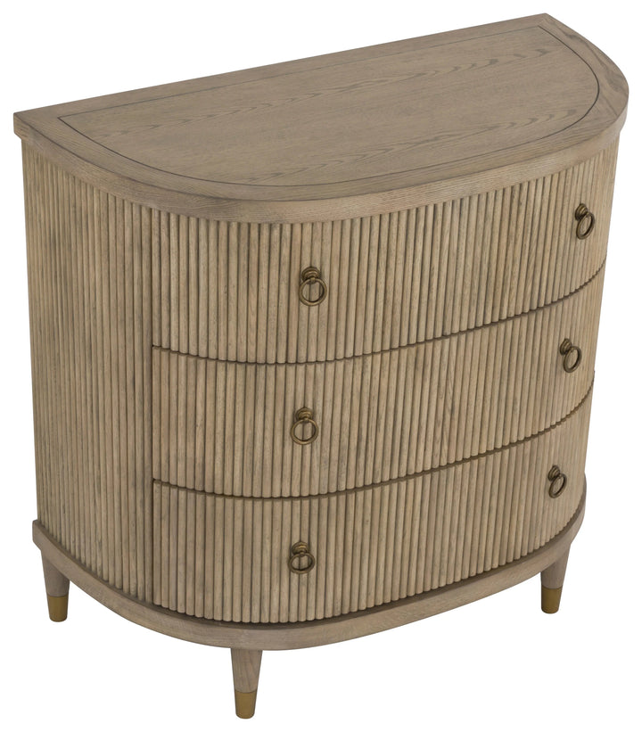 SwayLiving SwayLiving Everett Three Drawer Demilune Chest