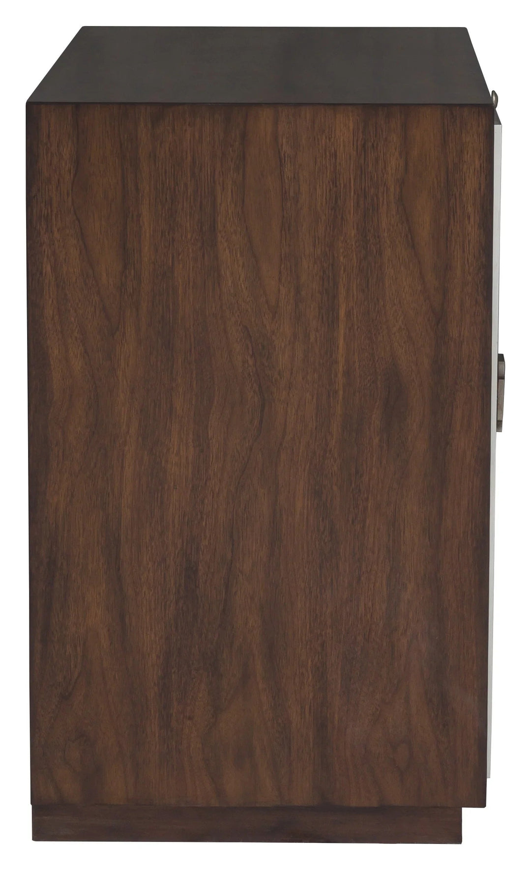 Walnut, Metal Accents, Black