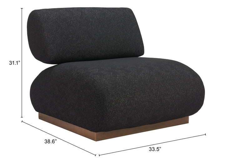 SwayLiving Barsa Accent Chair Black ACCENT + LOUNGE CHAIRS