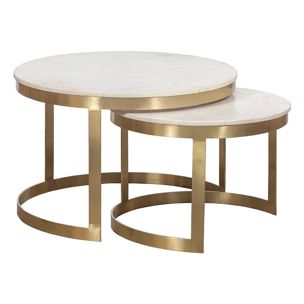 SwayLiving SwayLiving Sundries Stone Inlay Nesting Cocktail