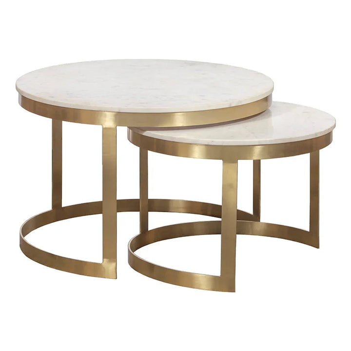 SwayLiving SwayLiving Sundries Stone Inlay Nesting Cocktail