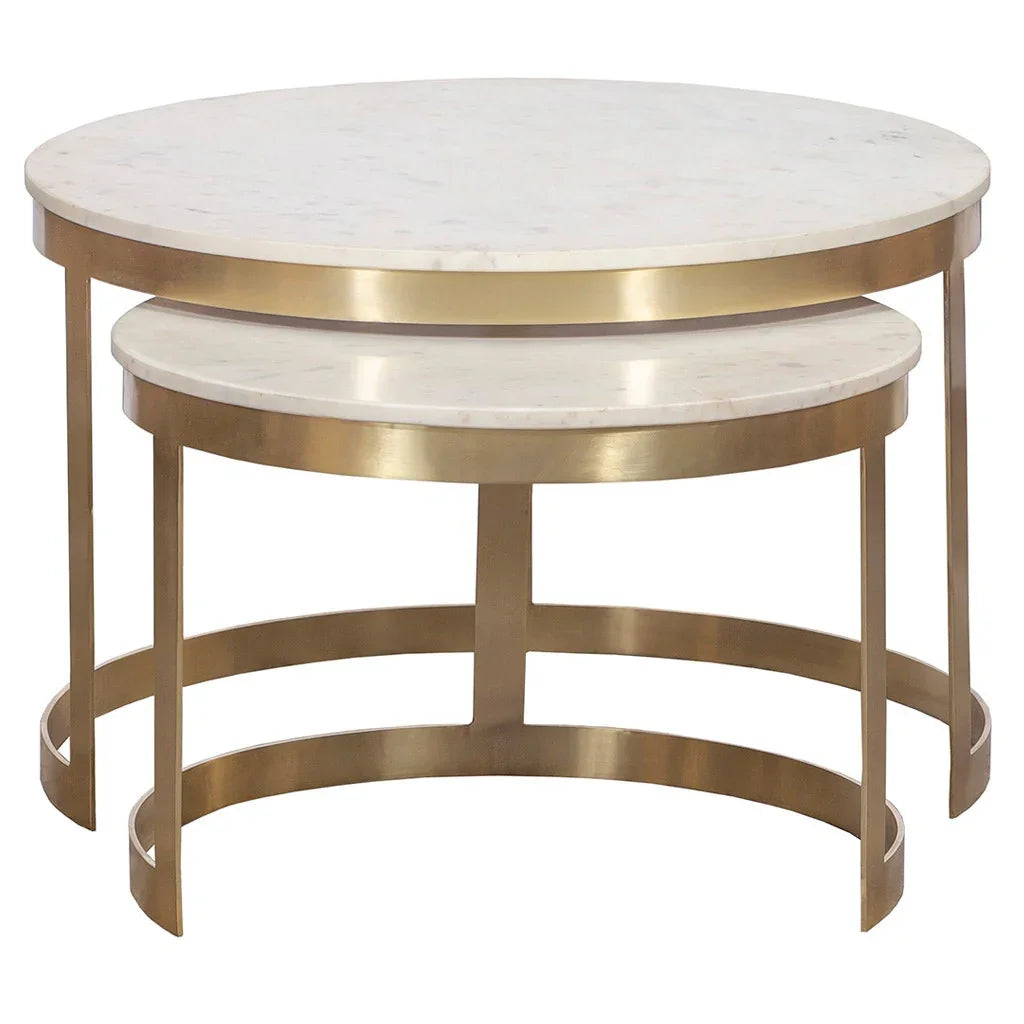 SwayLiving SwayLiving Sundries Stone Inlay Nesting Cocktail