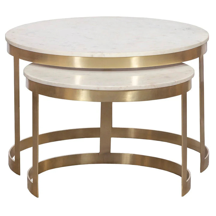 SwayLiving SwayLiving Sundries Stone Inlay Nesting Cocktail